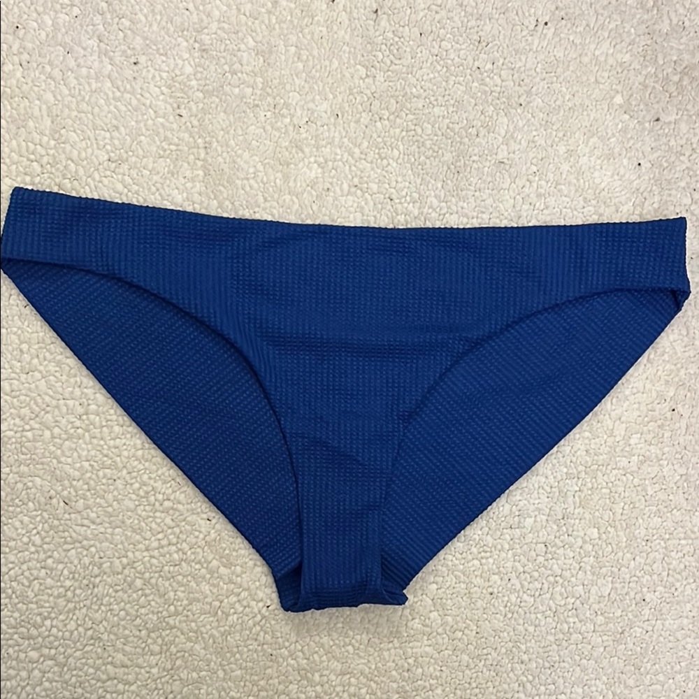 Aerie Royal Blue Textured Bikini Bottom